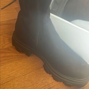 Black Chunky Sole Boots